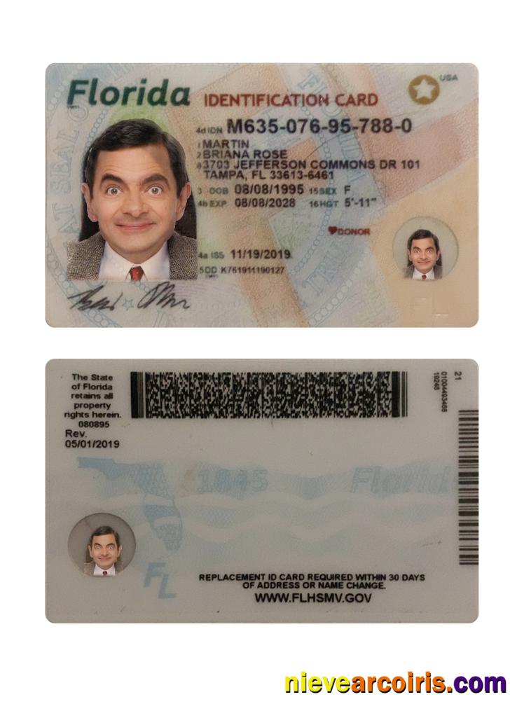 USA Florida ID card